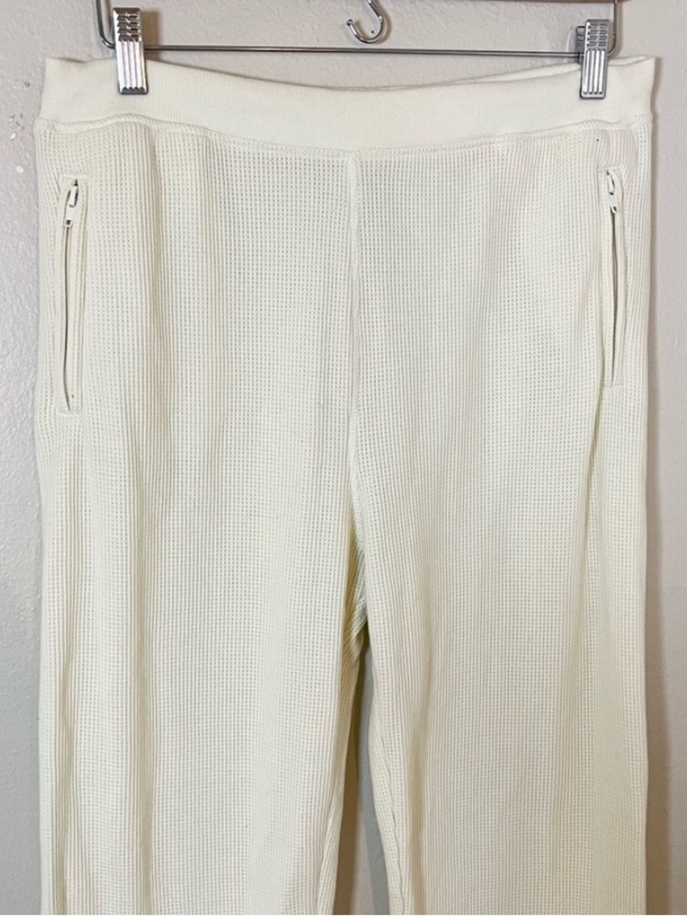 SKlMS WAFFLE LOOSE PANT Cream Size Large - Picture 5 of 11